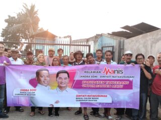 Dukungan Andra Soni-Dimyati di Kabupaten Tangerang Terus Mengalir, Relawan Manis Deklarasi 