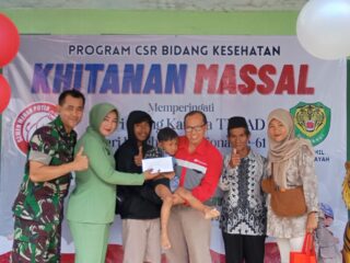 Hari Juang TNI AD 2025: Koramil Bayah Gandeng PT Cemindo Gelar Sunatan Massal