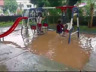 Habiskan Rp 4,9 Miliar, Drainase Alun-alun Rangkasbitung Buruk