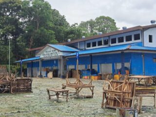 Area Pasar Semi Rangkasbitung Mirip Kubangan Kerbau, Sampah Berserakan