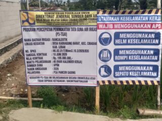 Proyek P3GAI di Kaduagung Barat Diduga Bermasalah, Diantaranya Upah Pekerja 